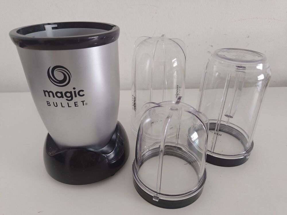 MISSING BLADE Magic Bullet 4 Piece Personal Blender MBR-0401WM, Black